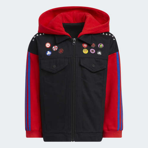 Adidas/阿迪达斯 儿童 MARVEL 运动休闲连帽套头衫卫衣 HI1008