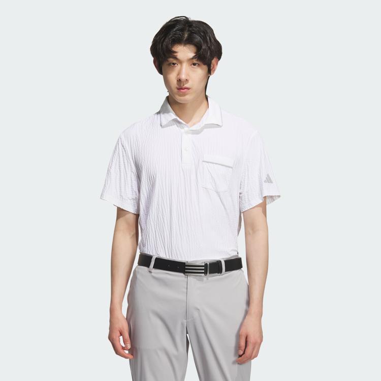 Adidas/阿迪达斯 男子高尔夫运动短袖翻领POLO衫 JE7149 JF6297