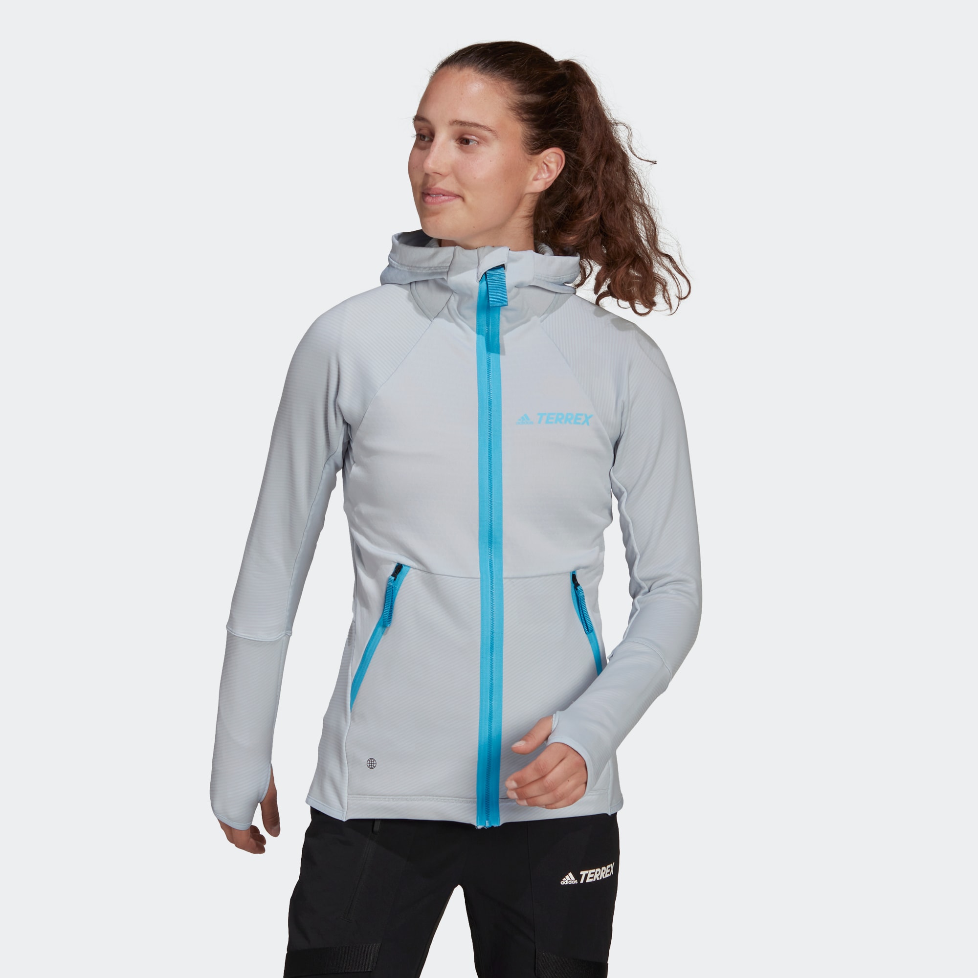 Adidas/阿迪达斯 女子 TERREX JACKET 运动户外抓绒衣外套 H51461