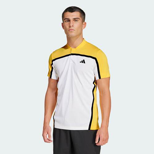 Adidas/阿迪达斯 男子 HENLEY 运动网球修身短袖POLO衫 IS8969