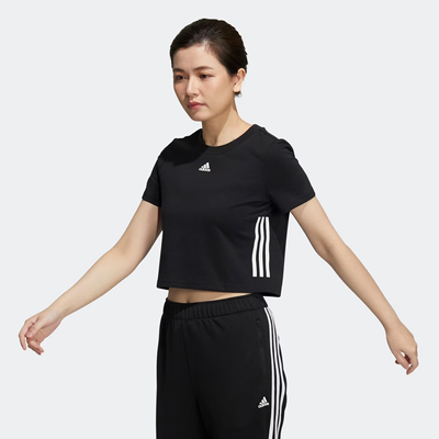 Adidas/阿迪达斯 女速干运动休闲短袖T恤 HF5115 HF5116