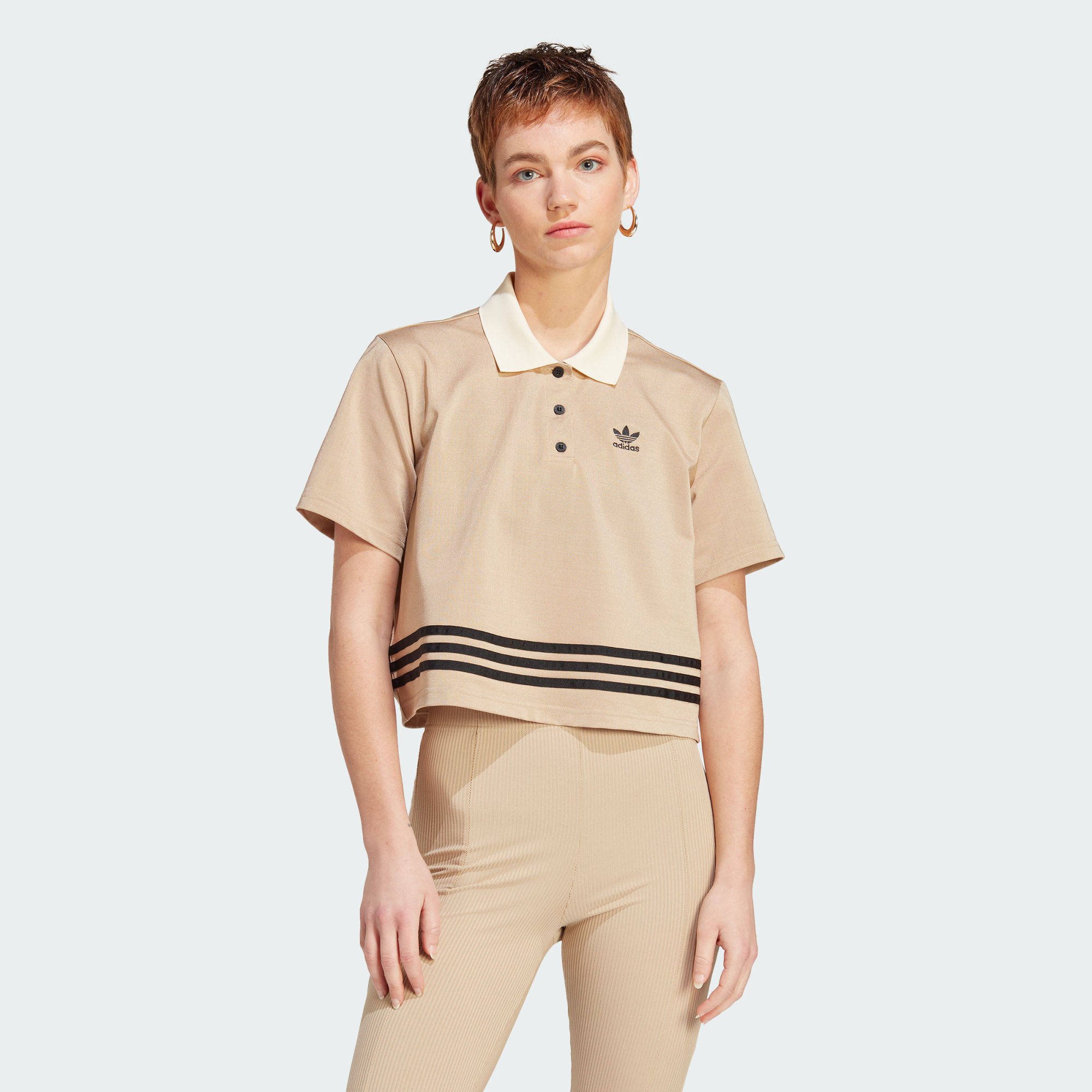 Adidas/阿迪达斯 女子三叶草 SHIRT 运动短袖POLO衫 IK7850,运动服/休闲服装,运动POLO衫,淘宝优惠券,粉丝福利购,淘宝优惠卷