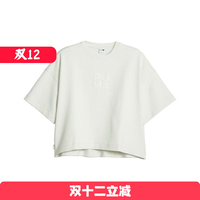 PUMA/彪马 女子 INFUSE Relaxed Tee 运动休闲短款短袖T恤 623479
