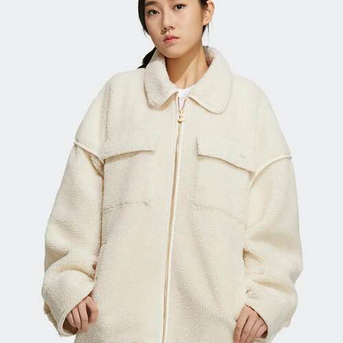 Adidas/阿迪达斯 女子三叶草 JACKET 加厚运动夹克外套 HC6602