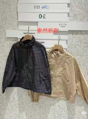 ZUG 专柜正品25春1气质复古印花薄尼龙宽松夹克W0251JA01原2350