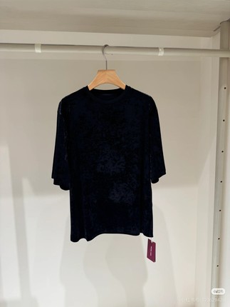 ZUC专柜正品2025春4经典光泽丝绒短袖T恤C251TS10原1350