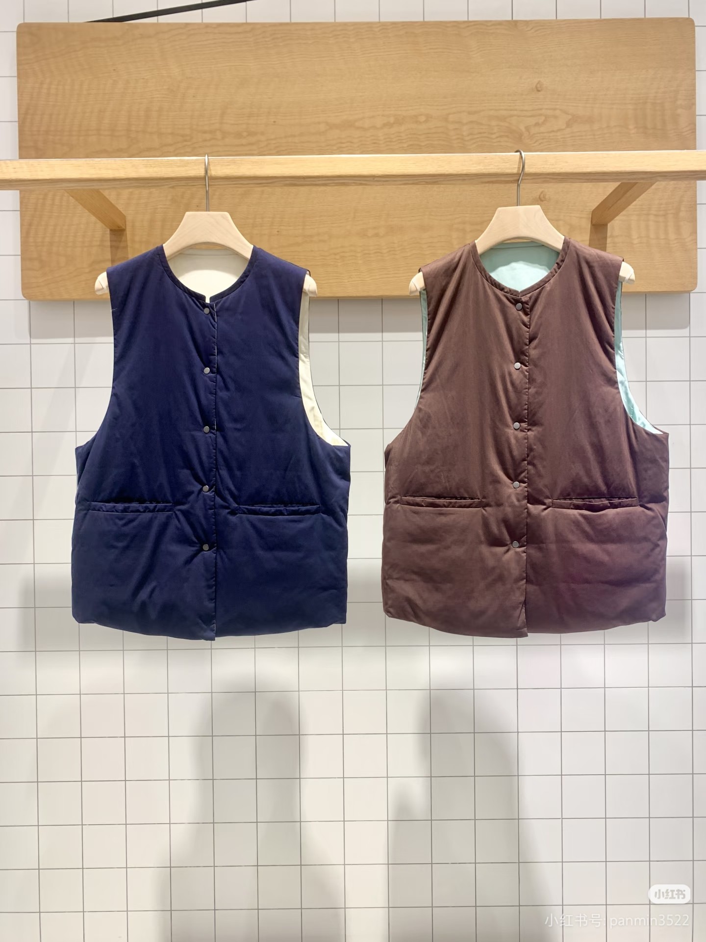 C253DO02素专柜正品国内代购25冬通勤雾面铜氨薄羽绒西装马甲1950