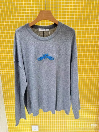 ZUC国内专柜正品代购25春1羊毛针织布宽松长袖T恤M251TS04原895