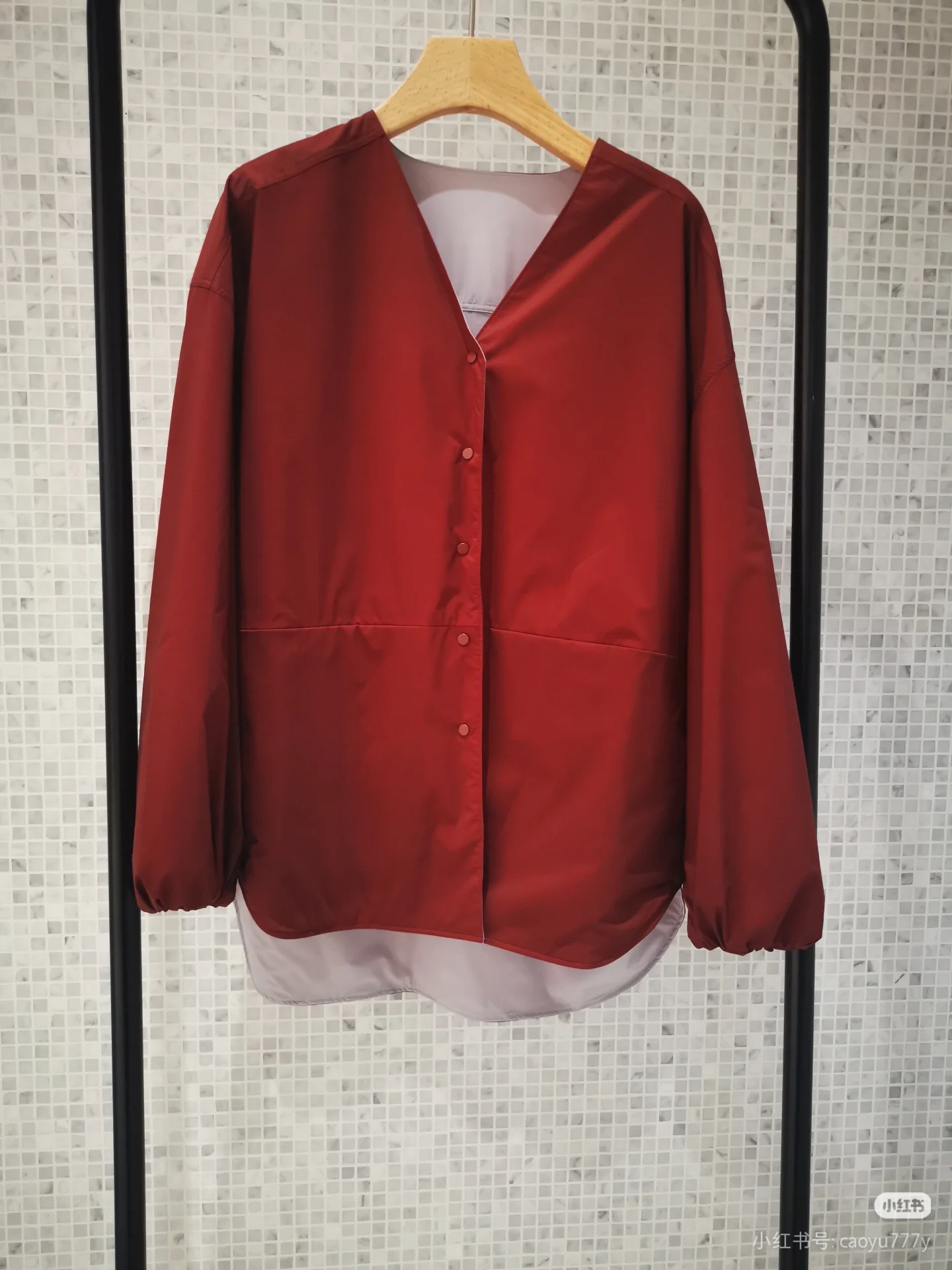 ZUC国内专柜正品代购24秋4铺棉尼龙布V领夹克Z0243JA05原2350