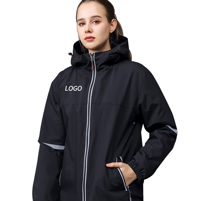 沖鋒衣衛(wèi)衣定制印字logo工裝防風加厚外套快遞工作服裝防水三合一