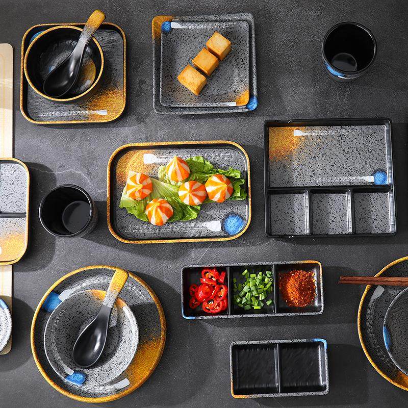 密胺创意火锅盘子日式烧烤盘商用仿瓷长方形烤肉菜盘塑料长条碟子,餐饮具,盘,淘宝优惠券,粉丝福利购,淘宝优惠卷