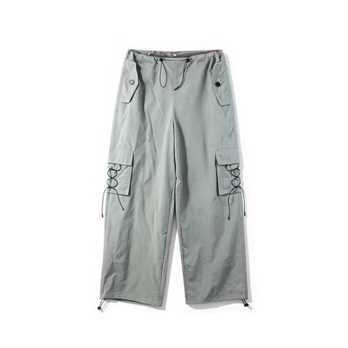 夏季休闲工装风直筒长裤