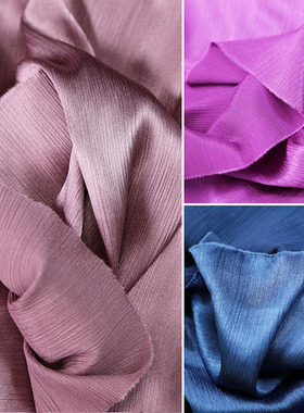 精品亮光肌理缎面绸缎布料光滑纯顺仿醋酸真丝旗袍连衣裙汉服面料