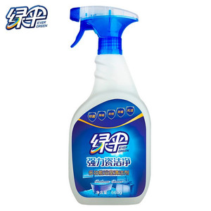 绿伞瓷砖清洁剂瓷洁净660g*2瓶 强力去污浴室地板厨房墙壁清洗剂
