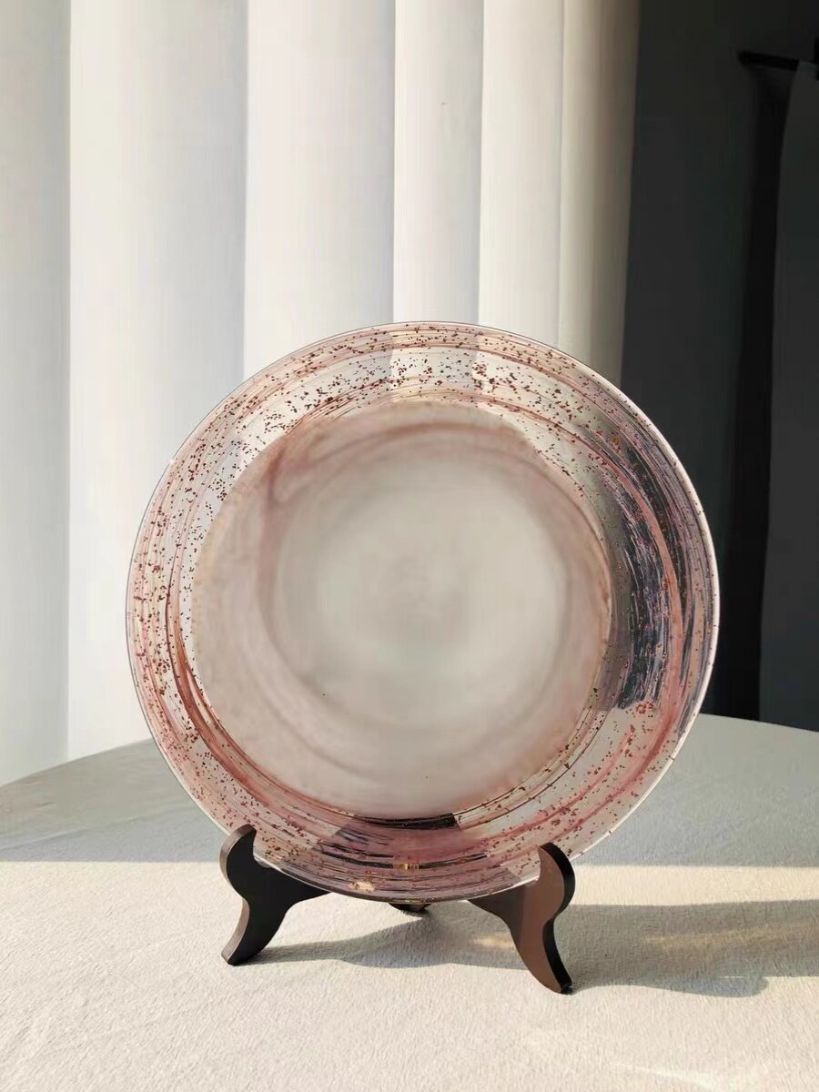 통관 대외 무역 꼬리 상품 수제 유리 꽃병 과일 접시 과일 통 꽃 조리대 플로어 스탠딩 모던 레트로 꽃꽂이