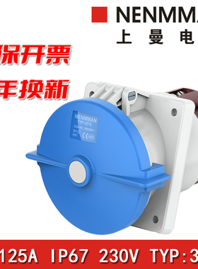 上曼电气NENMMAN工业防水TYP-3575防尘212暗装216直插125A IP67