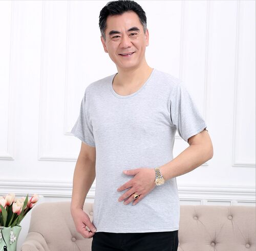 男士纯棉短袖宽松打底男薄款t恤
