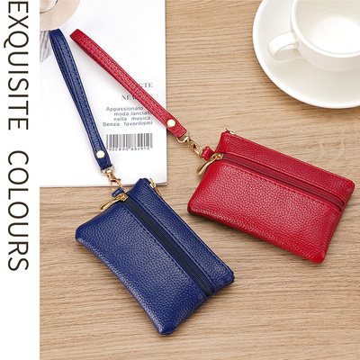 【迷你零钱包】女式超薄短款手拿包超小拉链硬币包小巧手腕包钱包