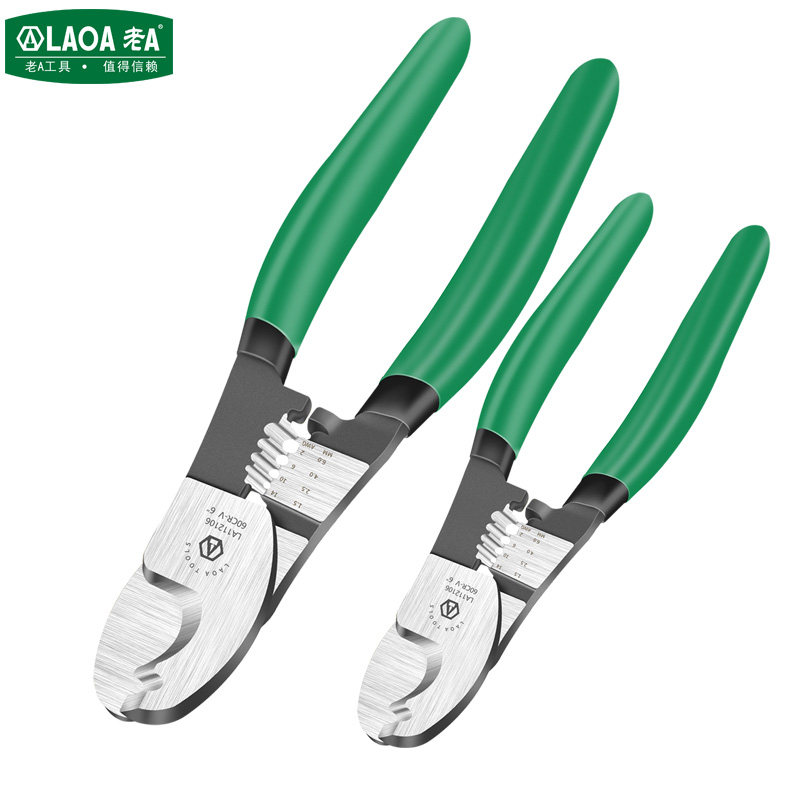 老工具工业型铬钒钢电缆钳剥线钳电工刀电缆剪线缆钳 寸,五金/工具,线缆钳,淘宝优惠券,粉丝福利购,淘宝优惠卷