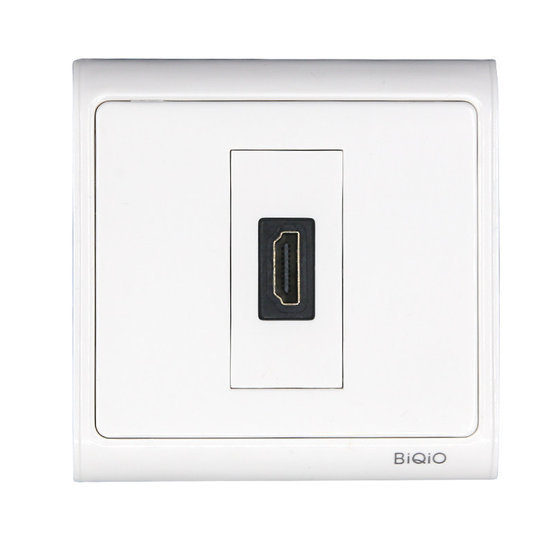 贝桥N86-901+600 hdmi插座2.0电脑电视投影仪HDMI高清线面板