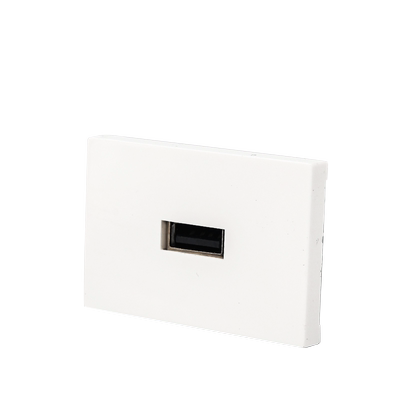 贝桥N118 usb数据线面板模块 免焊压线接鼠标键盘U盘墙面墙插