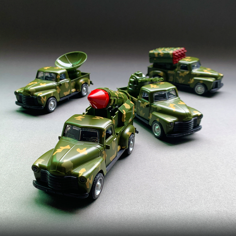 运载雷达车男性回力声光玩具