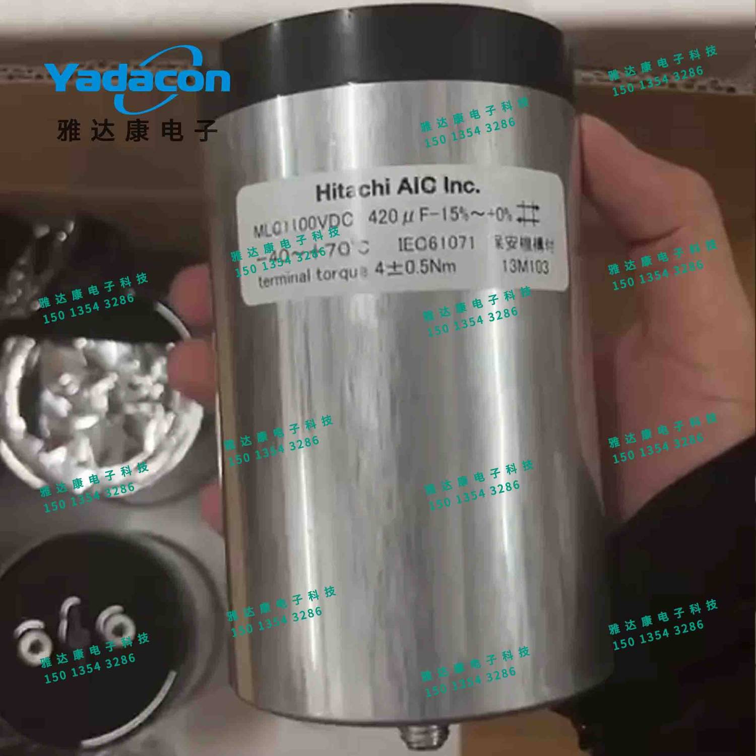 日本日立 薄膜电容 Hitachi AIC Inc. 1100V420uF高压滤波美容仪