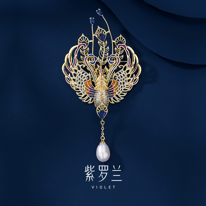 【紫罗兰正版】皇彩雀胸针