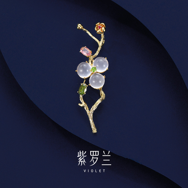 【紫罗兰正版】润梅胸针