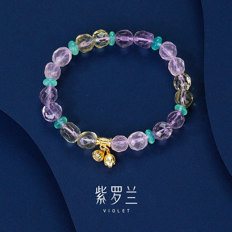 【紫罗兰正版】紫漫S925纯银紫水晶手链女轻奢精致手链手串新款潮,饰品/流行首饰/时尚饰品新,手链,淘宝优惠券,粉丝福利购,淘宝优惠卷