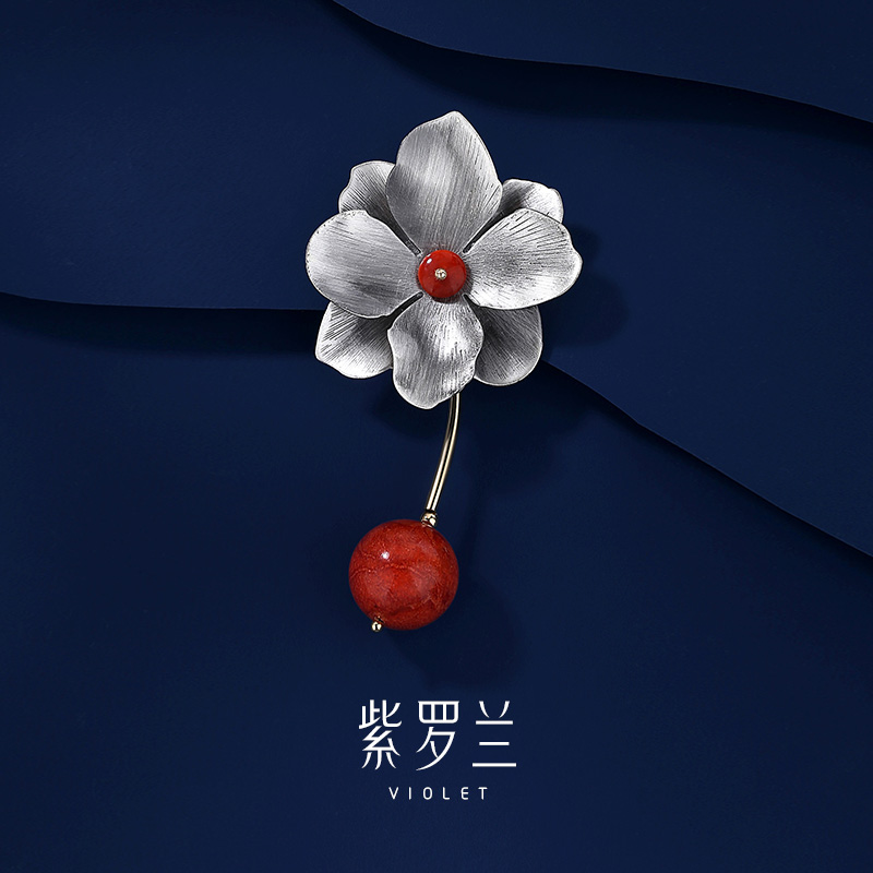 【紫罗兰正版】吉庆花来胸针