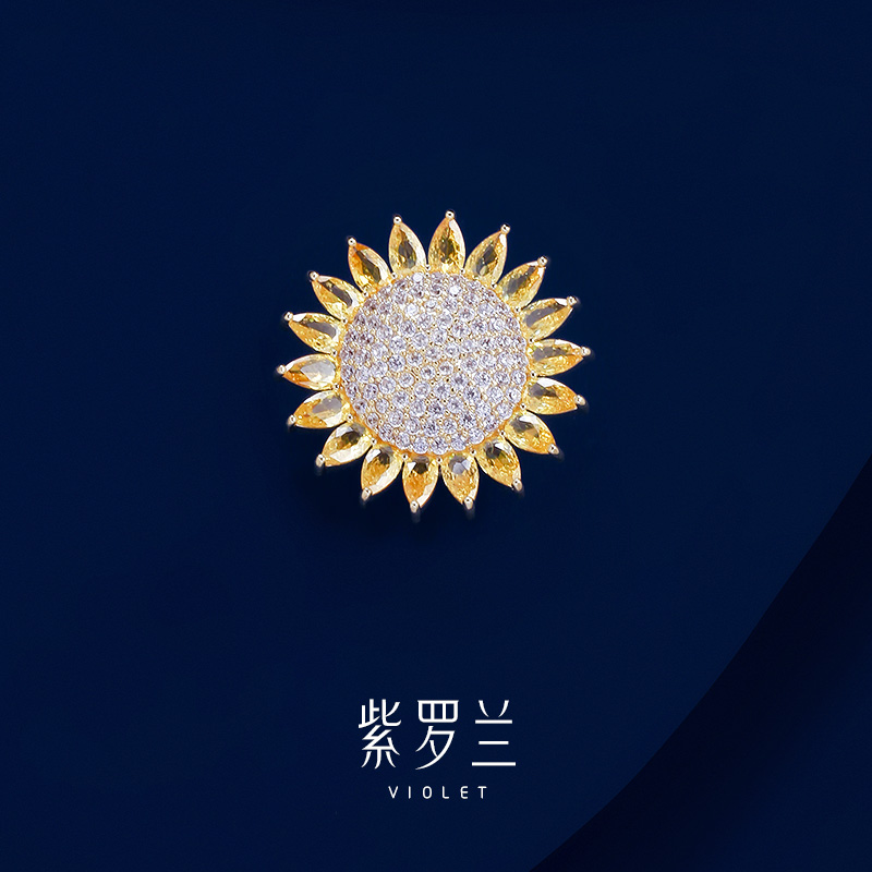 【紫罗兰正版】痴菊胸针