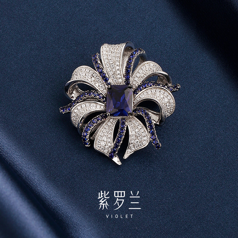 紫罗兰海漫时尚女胸针