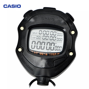 卡西欧（CASIO）电子秒表计时器表运动学生专业比赛田径跑步秒表