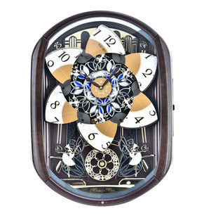 SEIKO日本精工音乐钟整点音乐报时14盏彩高档欧式 音乐挂钟QXM297B