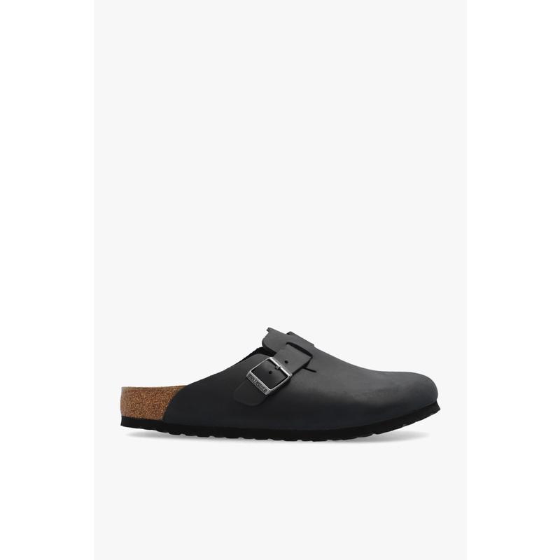 Birkenstock牛津棕 cork 鞋底真皮搭扣沙滩凉鞋男标准宽度防滑增