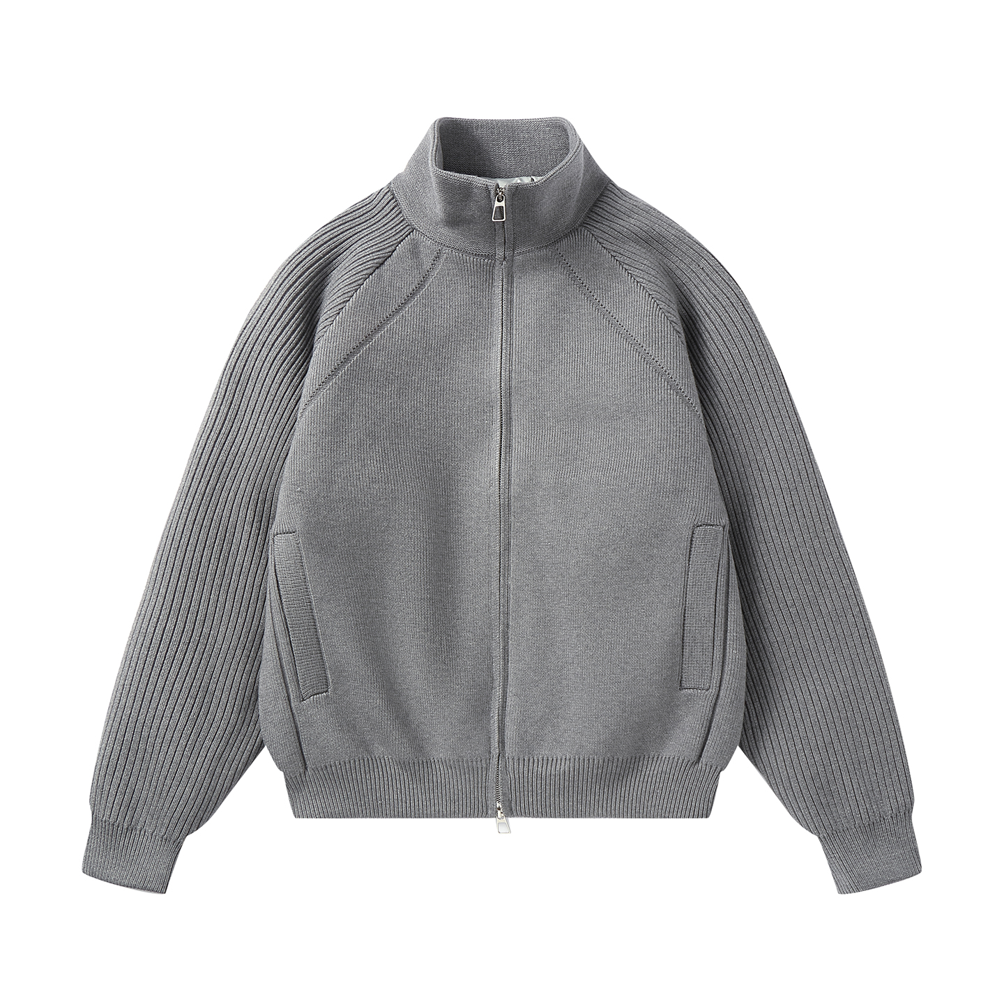 美式潮牌宽松立领外套羽绒服男冬季青年痞帅短款90鸭绒加厚针织衫