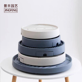 移动花盆托盘万向轮底座带隐形滚轮接水盘花架塑料花盘垫绿植底托