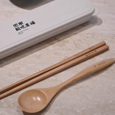 Heymen黑门天然实木日系便携餐具