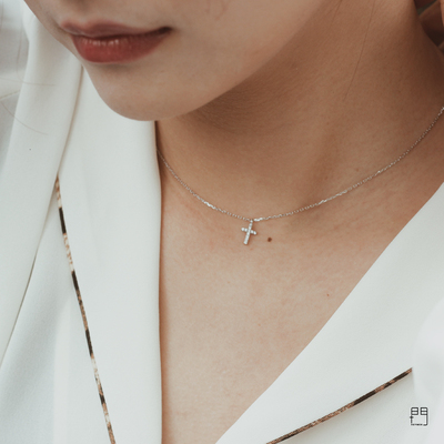 Heymen黑门碎钻锁骨项链