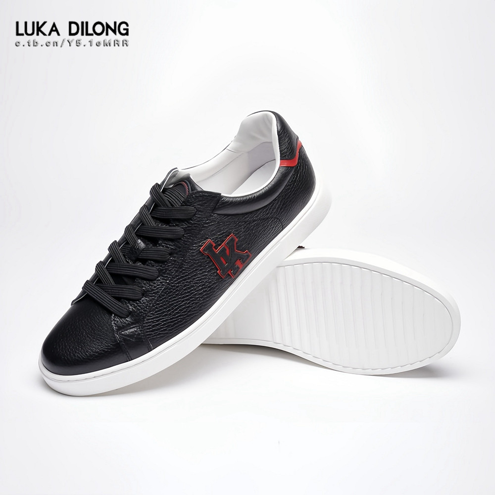 路卡迪龙专柜春夏款梅花鹿皮平跟系带时尚休闲男士板鞋 172220222