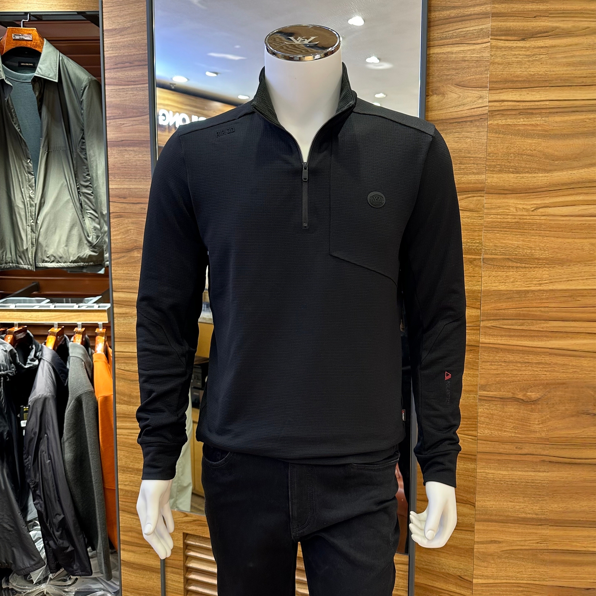 路卡迪龙秋冬保暖加绒男士长袖T