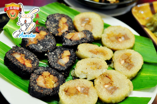 限发云南直销越南新鲜冬叶糯米手工绿豆鲜肉馅黑米白米咸粽子800g