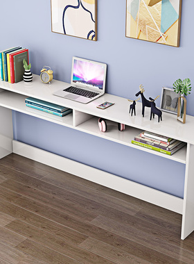 长条桌墙边窄桌靠墙卧室窄夹缝柜床尾小桌子台式写字桌床边储物柜