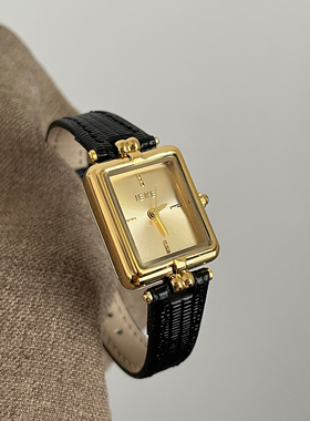 MIDI小方形金表手表女2024新款轻奢小众学生复古高级感小巧石英表