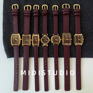 MIDI 小众复古显白安可拉红女士手表2025蛇年本命年女表新年礼物