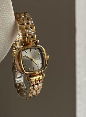 MIDI 金灰色系列低调内敛轻奢高级感时尚气质通勤精致钢带手表女