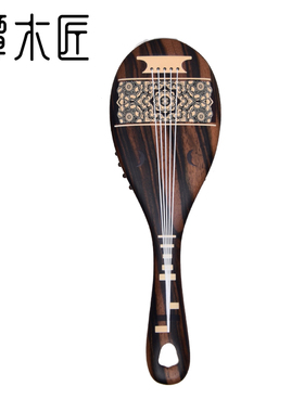 谭木匠&二十四伎乐 IP合作系列护发梳琵琶行 黑檀礼盒木梳