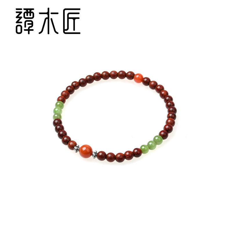 谭木匠新品手珠鸿运高照小叶紫檀木创意礼物