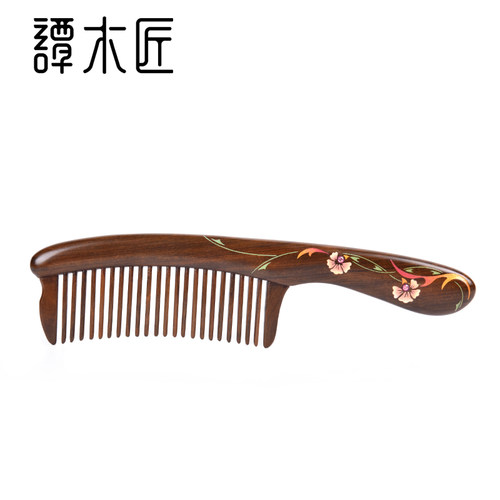 谭木匠镶齿梳礼盒康乃馨送妈妈